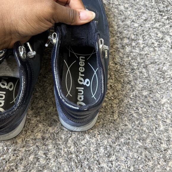 Paul Green Spunky Sneakers Shoe Navy Blue Suede Lace Up UK 7 US 9.5 NEW READ - Picture 8 of 12